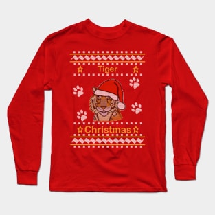 Ugly Christmas Sweaters Tiger Long Sleeve T-Shirt